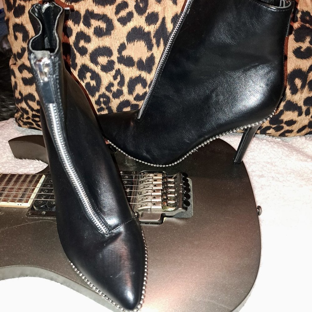 Black ankle booties